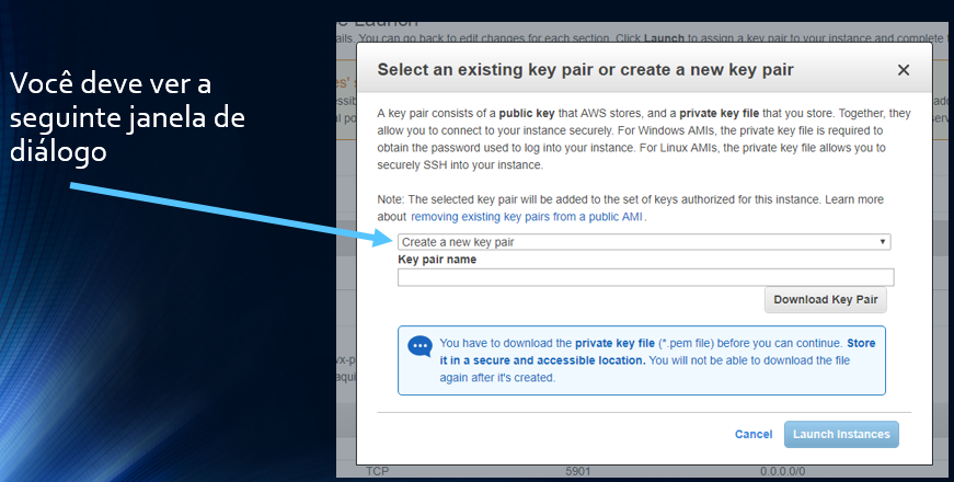 Create a new key pair