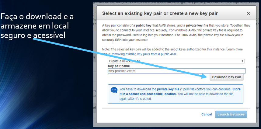 Faça o download e a armazene em local seguro e acessível