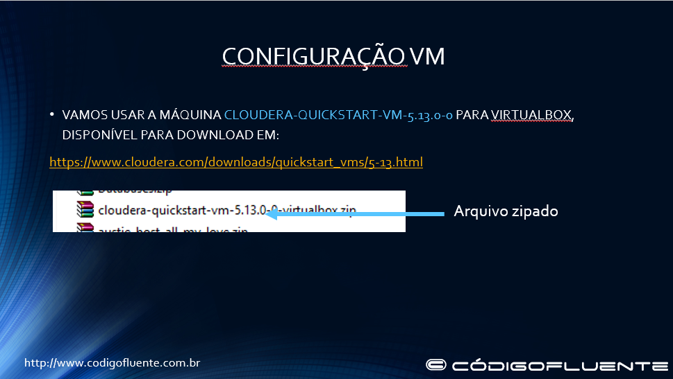 Configuração da máquina cloudera