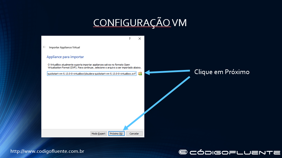 Configurando a máquina cloudera