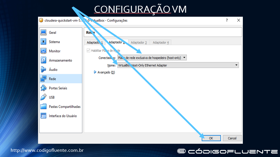 Configurando a máquina cloudera