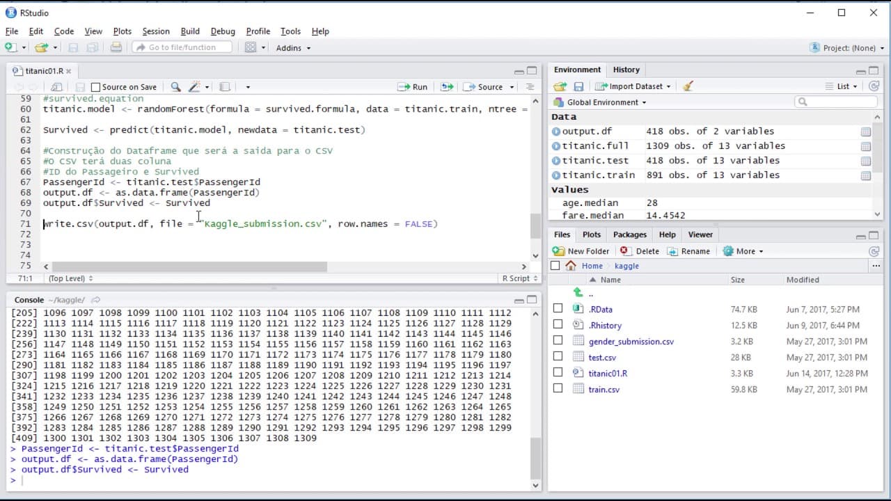 Aula 10 - Data Science - R - Caso do Titanic - Kaggle