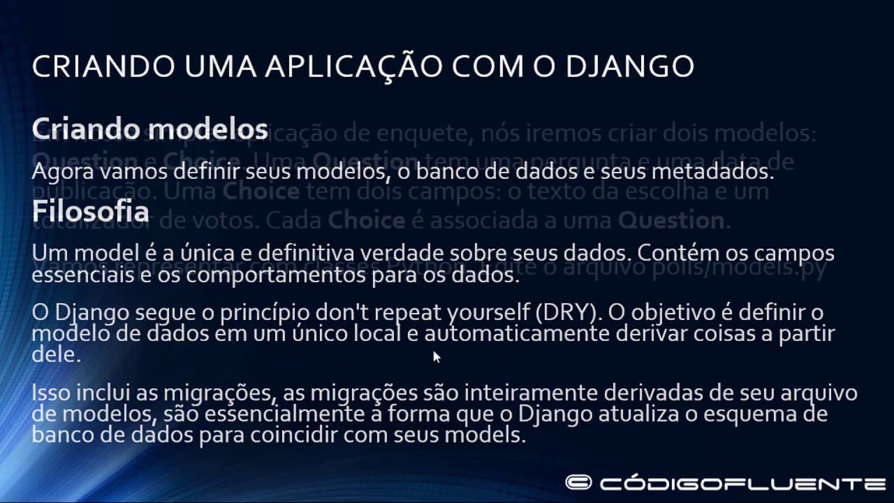 Aula 09 - Criando e ativando models no Django