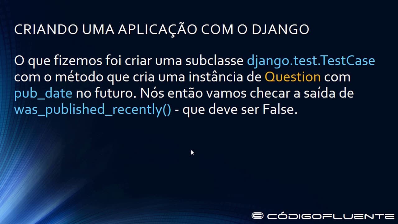 Aula 18 - Testes automatizados - Escrevendo nosso primeiro teste