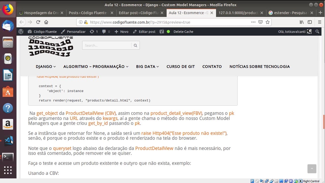Aula 12 - Ecommerce - Django - Custom Model Managers
