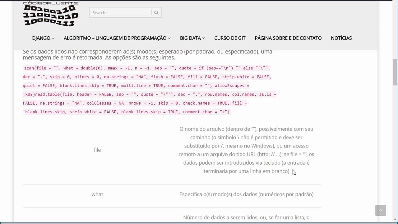 Aula 10 - Curso de R - Leitura de arquivo com scan e read.fwf