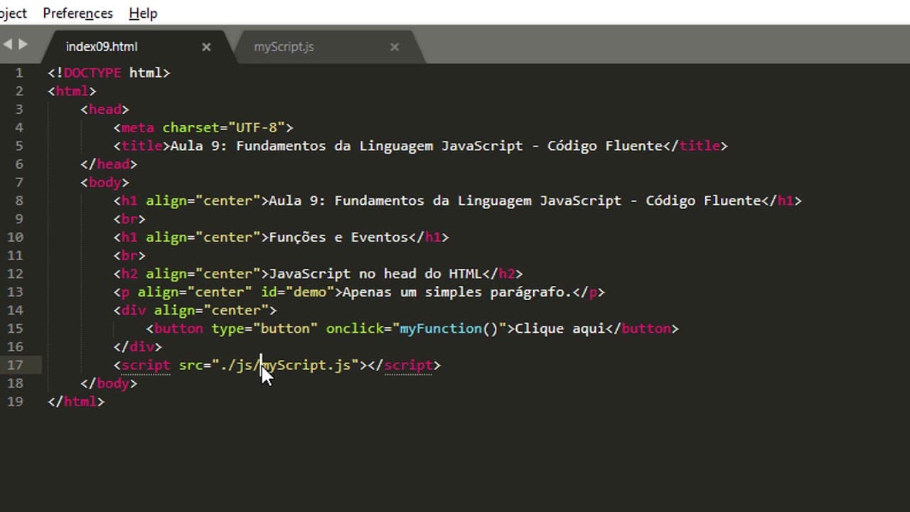 09 - Javascript - Funções e Eventos (Functions e Events)
