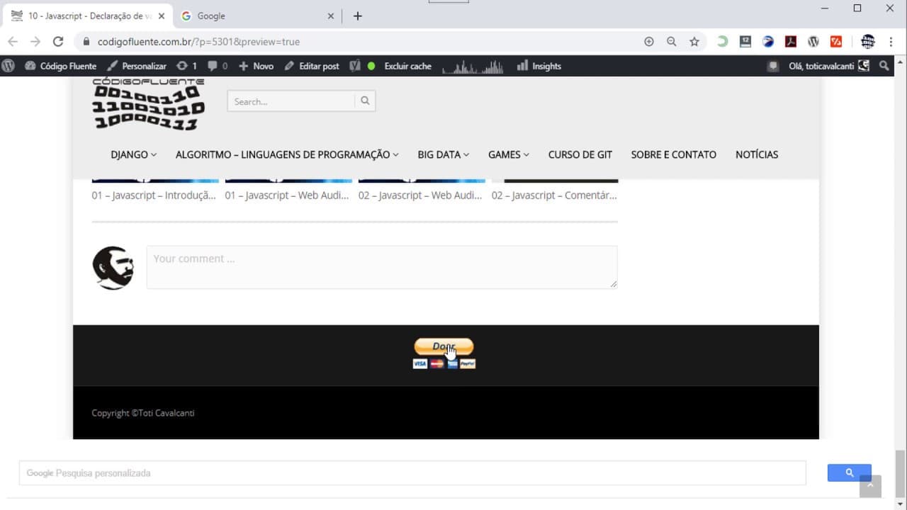 10 - Javascript - Declaração de variável com let e const