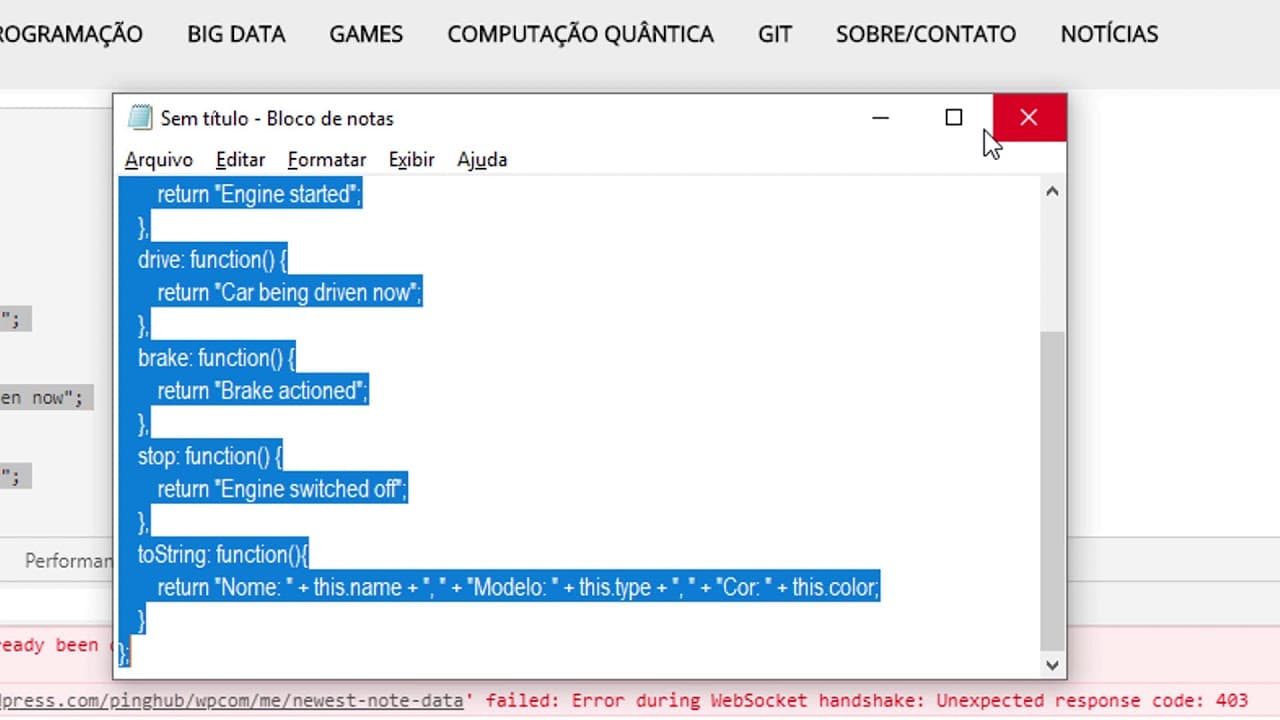 11 - Javascript - Programação orientada a objetos - parte 01