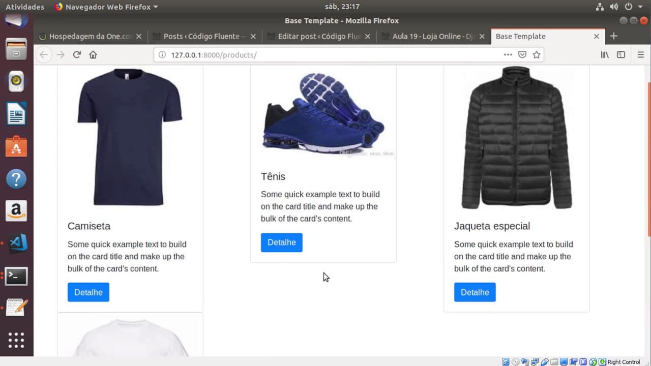 Aula 19 - Loja Online - Django - Reusable List View Snippets