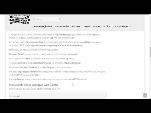 Aula 01 - Golang para Web - Exemplo básico