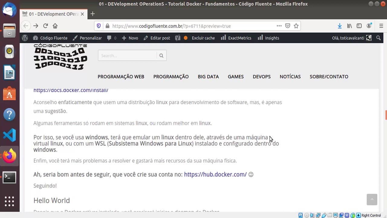 03 - DEVelopment OPerationS - 01 - Tutorial Docker - Fundamentos