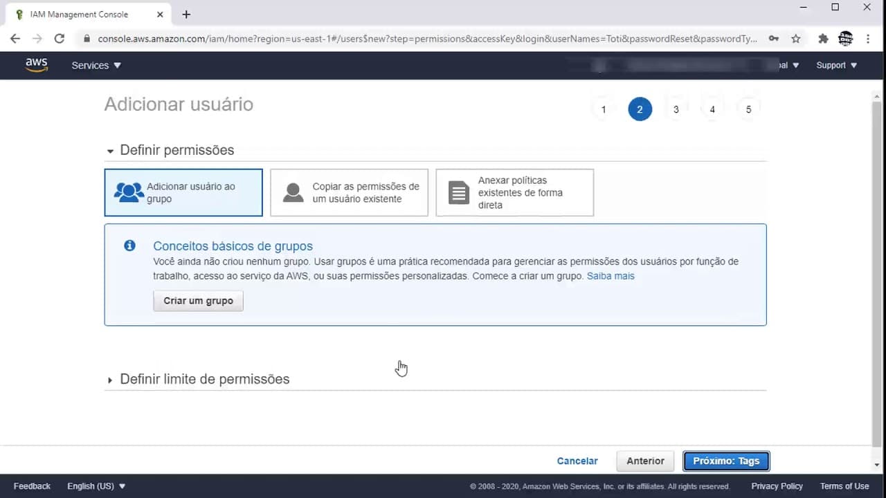 Aula 01 - AWS - IAM - Gerenciamento de identidade e acesso