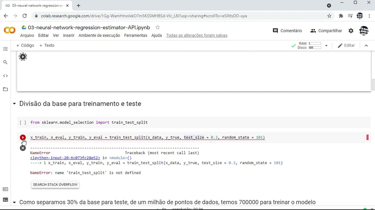 Aula 15 - Tensor Flow - Redes Neurais - Regressão Linear com Estimator API