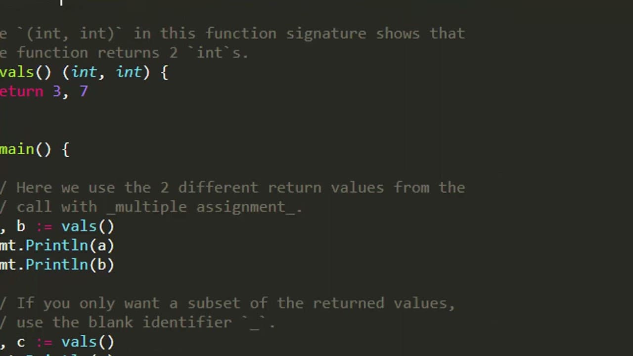 Aula 14 - Tutorial Golang - Retornando Múltiplos Valores