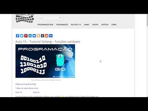 Aula 15 - Tutorial Golang - funções variáveis