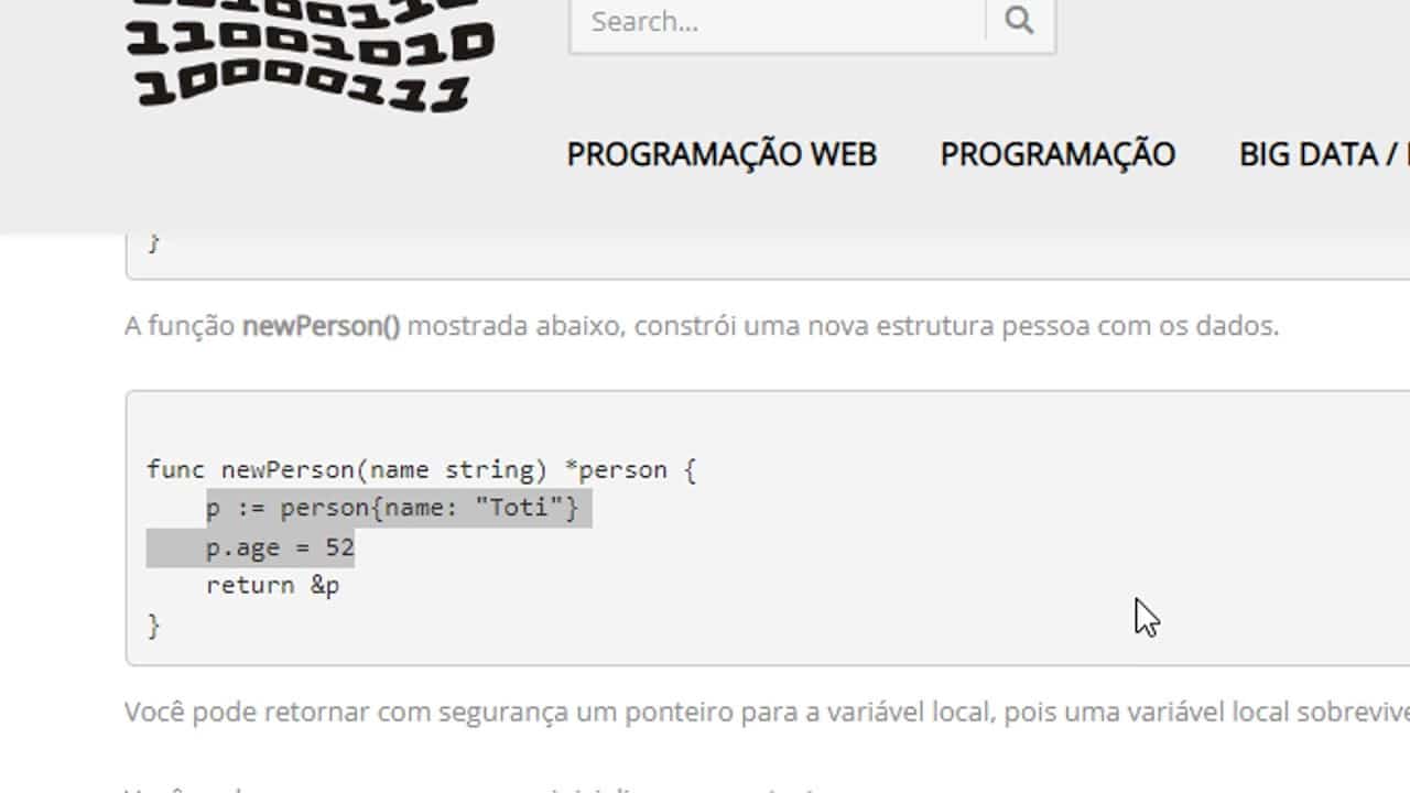 Aula 19 - Tutorial Golang - Structs