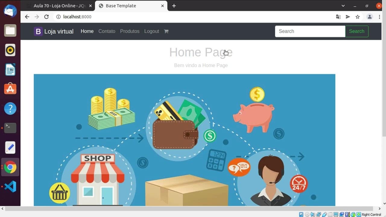 Aula 70 - Loja Online - JQuery - Produtos Assíncrono