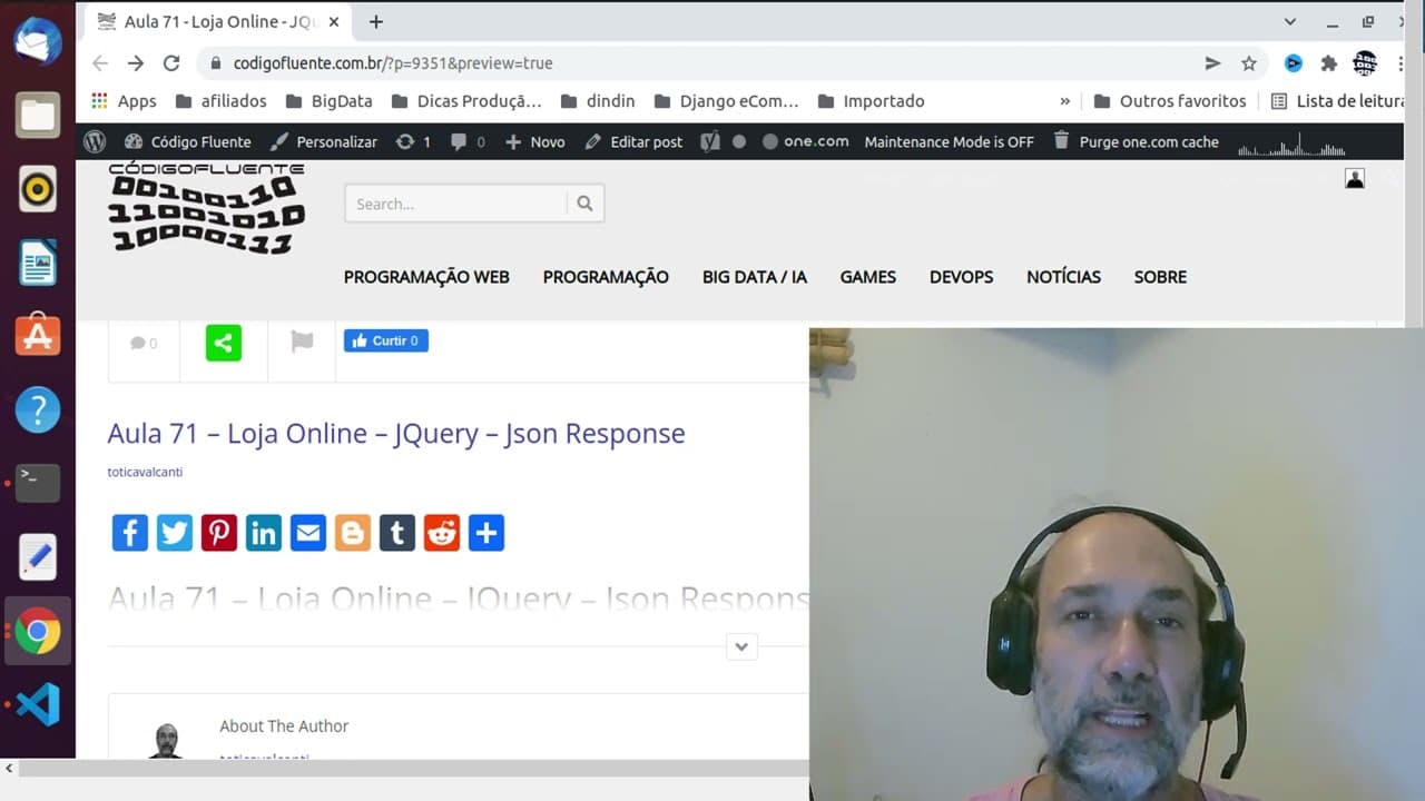 Aula 71 - Loja Online - JQuery - Json Response