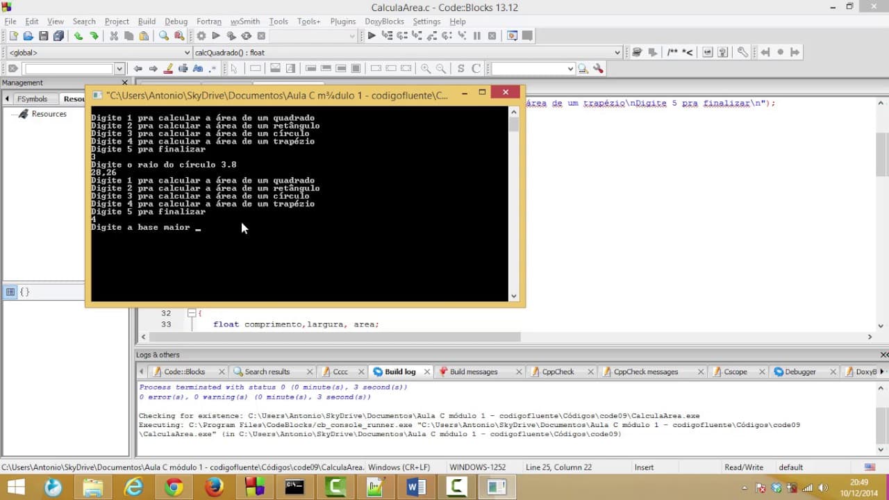 Aula 20 - While - Algoritmo em C