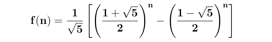 Fórmula de fibonacci