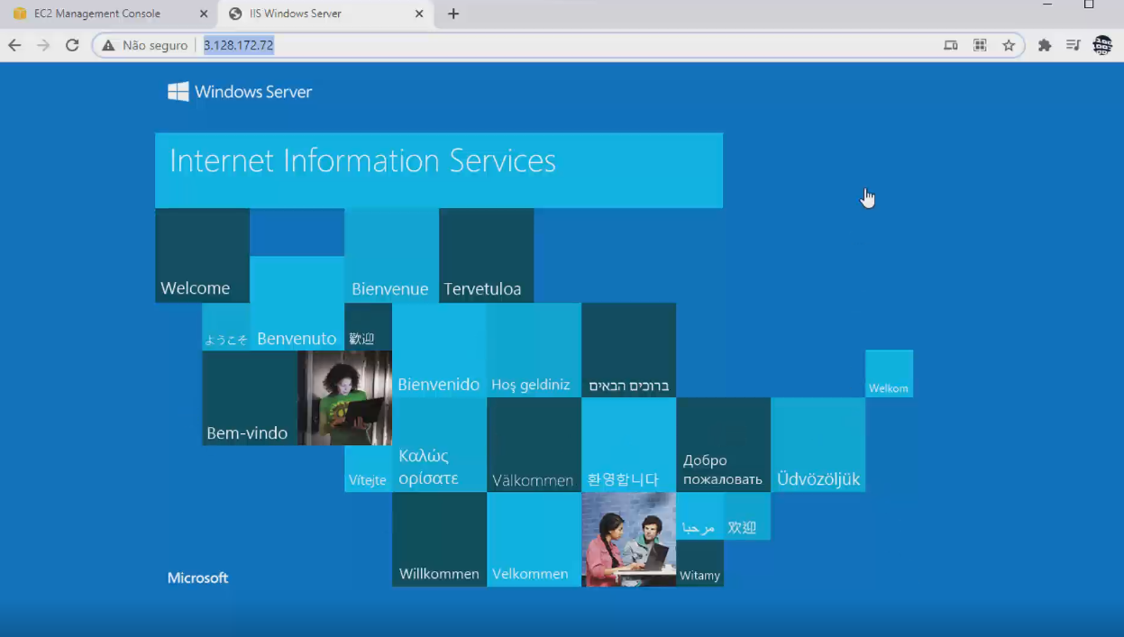 Acessando o servidor web IIS de fora da máquina