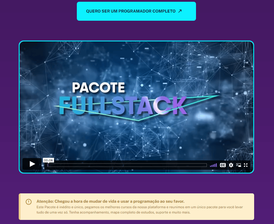 Pacote Programador Fullstack